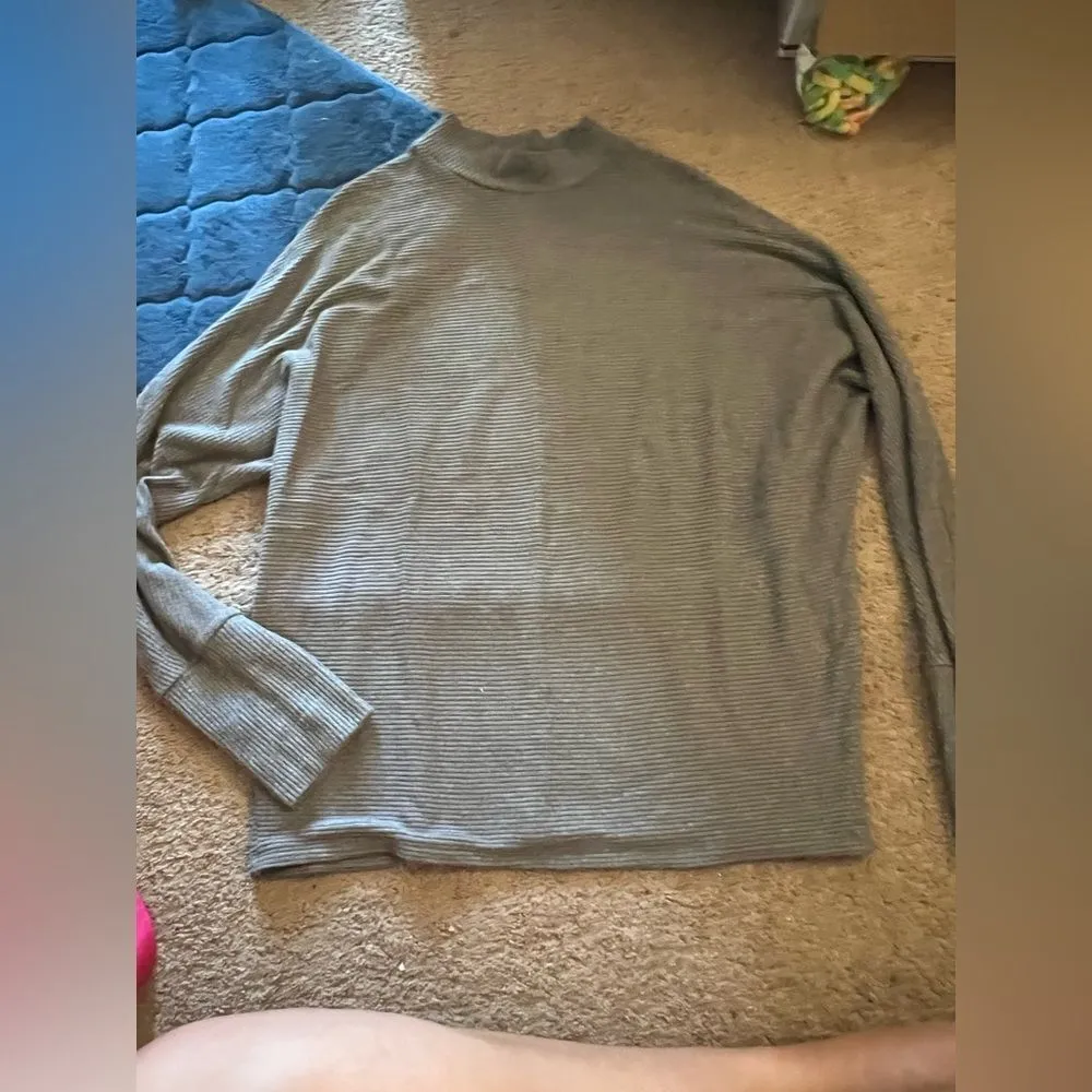No ribbed high neck grey pullover M - Image 3