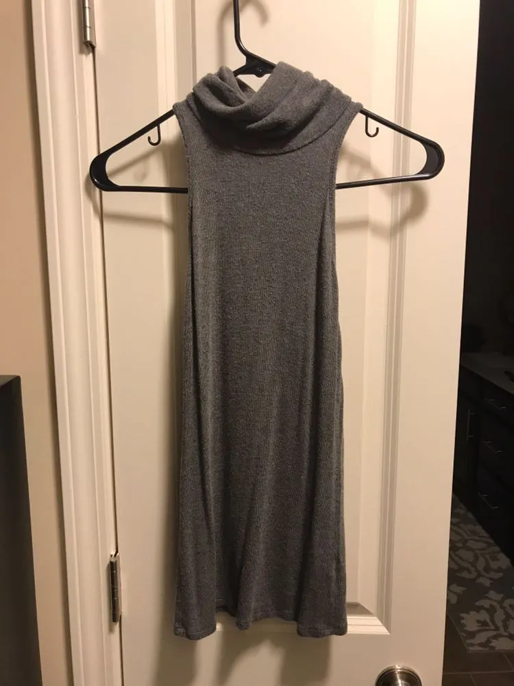 Gray High Neck Top - Image 2
