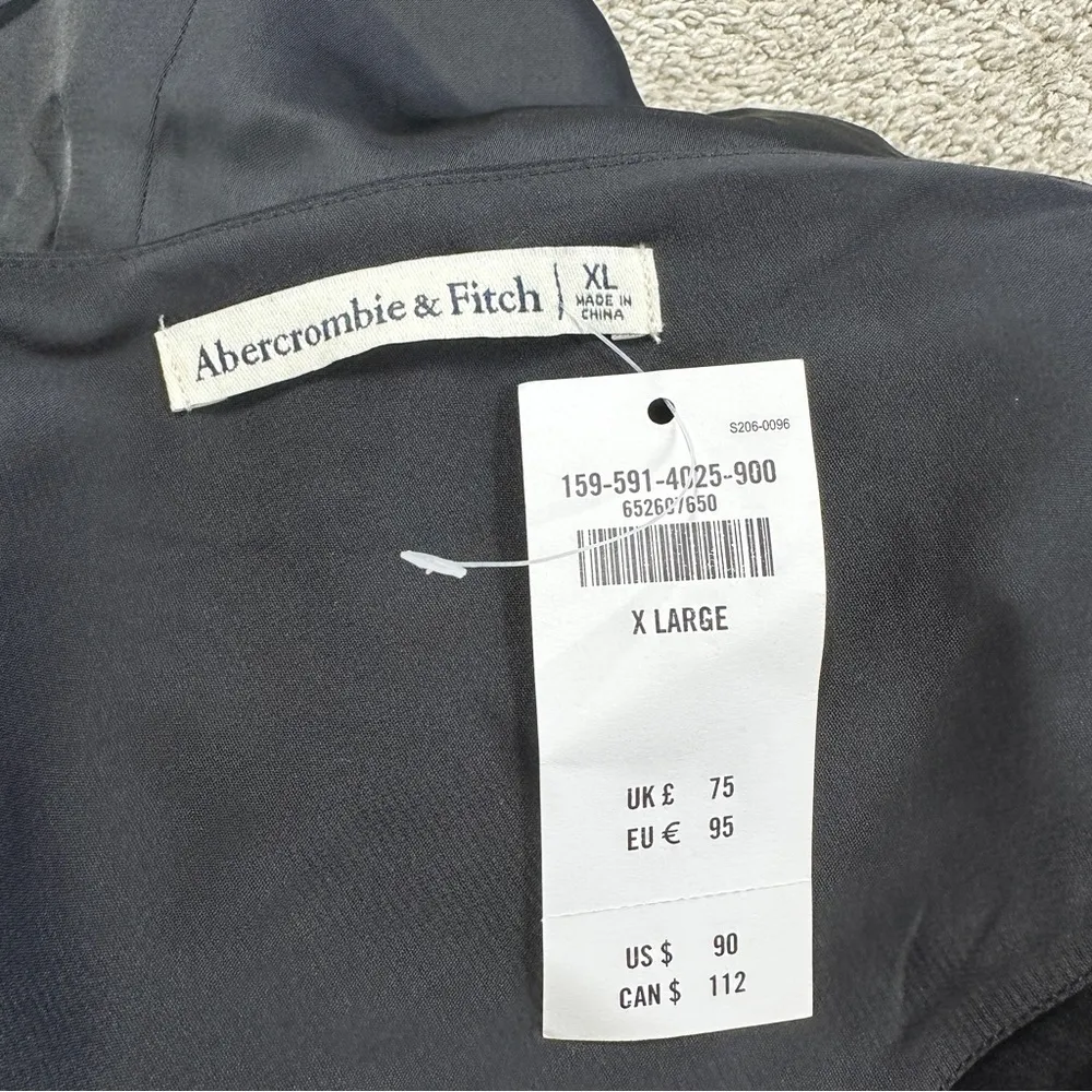 NWT Abercrombie & Fitch Cinch Front Cut Out Dress Sleeveless Party in Black XL - Image 9