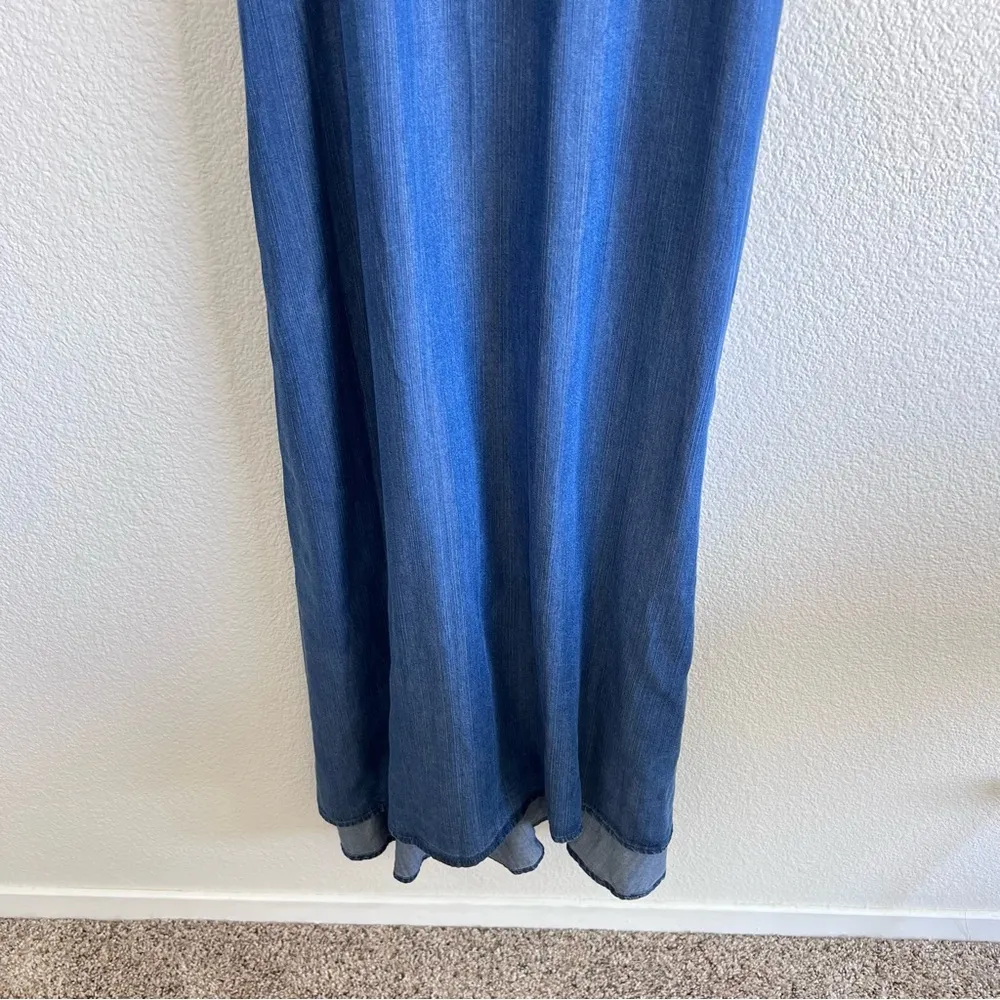GAP 1969 Maxi Tencel Dark Indigo Denim Cami Dress - Image 4