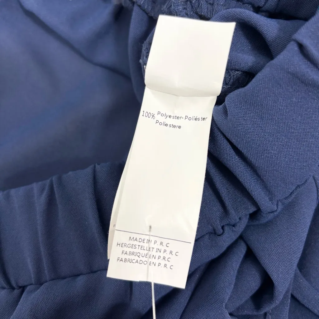 Cupshe Deep Blue Wide-Leg Lightweight Summer Pants size M - Image 7