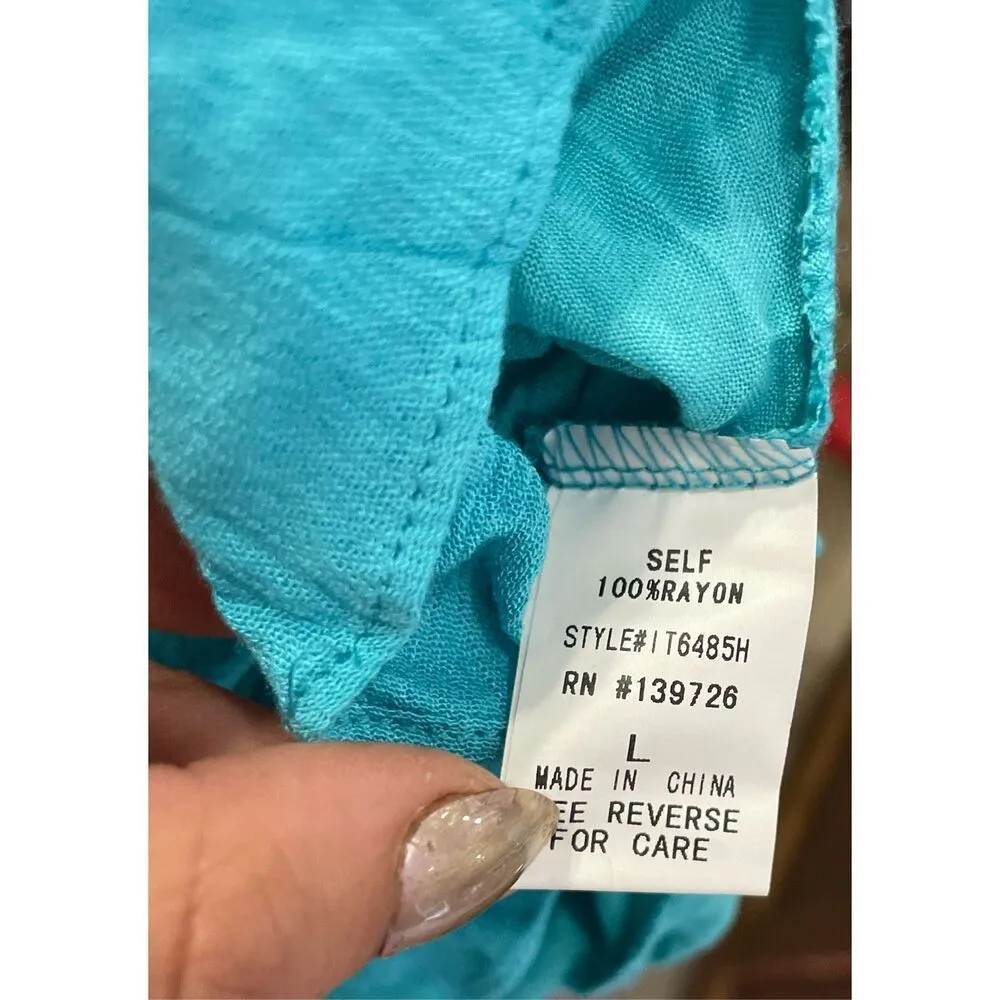 Honey Belle Large Blue Tank Top New - Image 8