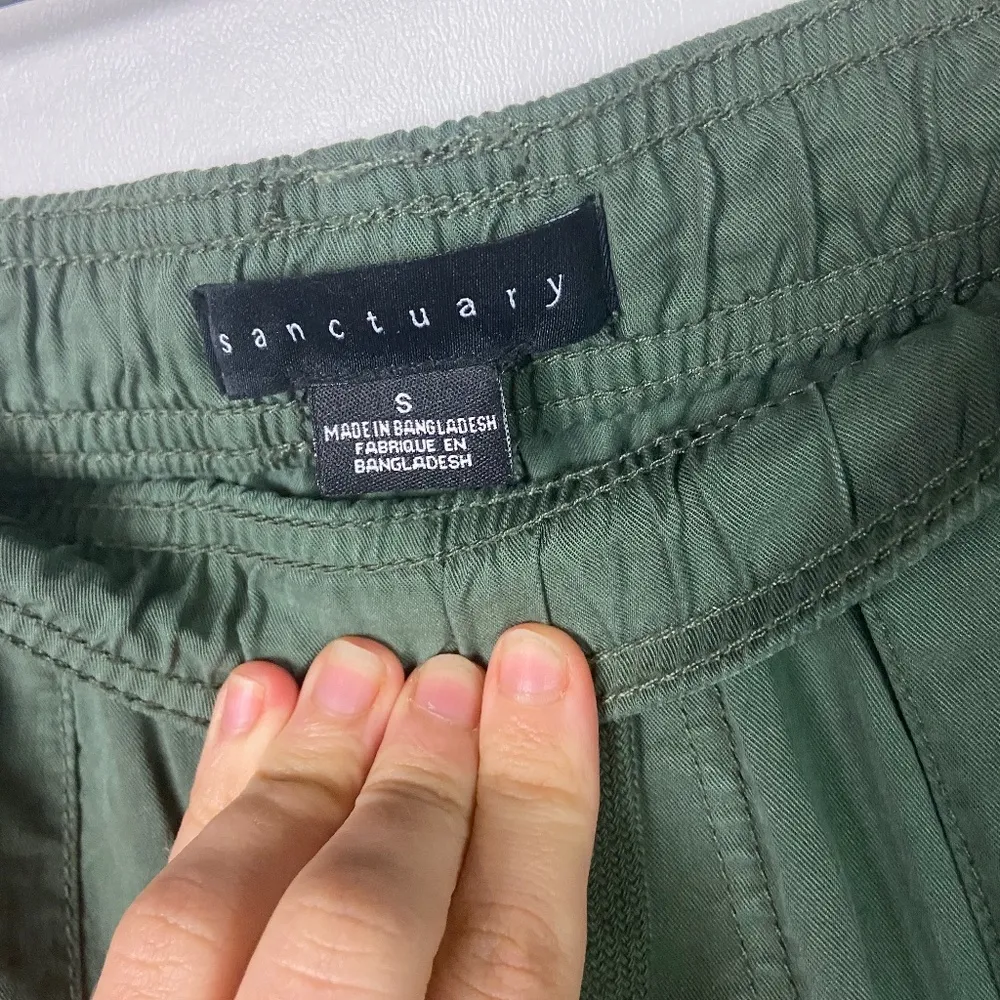 SANCTUARY Women's Sz Sm Green Drawstring Pants - Image 4