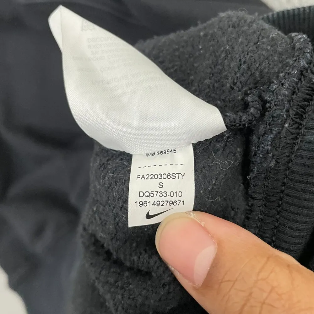 Phoenix Fleece Sweatshirt Women S Black Oversized Middle Swoosh Crewneck - Image 6