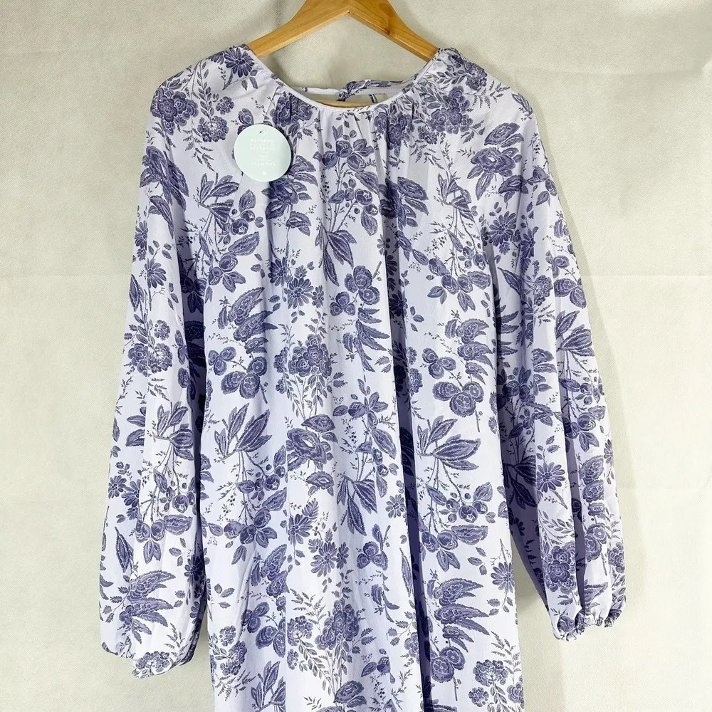 Hill House The Simone Maxi Dress in Lilac Tonal Floral Size XL - Image 6