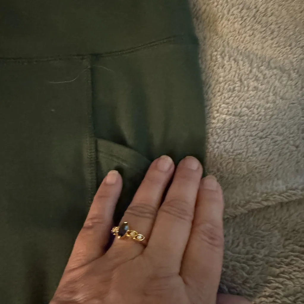 Olive Green Women's PLUS  Shorts 3X - Image 3