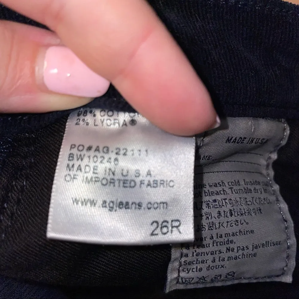 AG Adriano Goldschmeid The Stilt Cigarette Leg Corduroy Pants Size 26R - Image 3