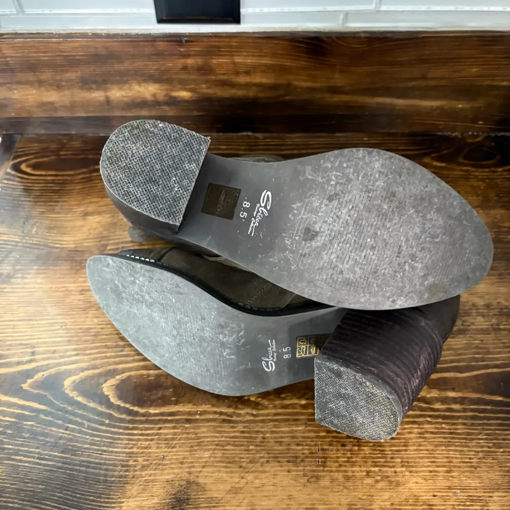 Sbicca Millie Brown Heeled Ankle Boots Size 8.5‎ - Image 12