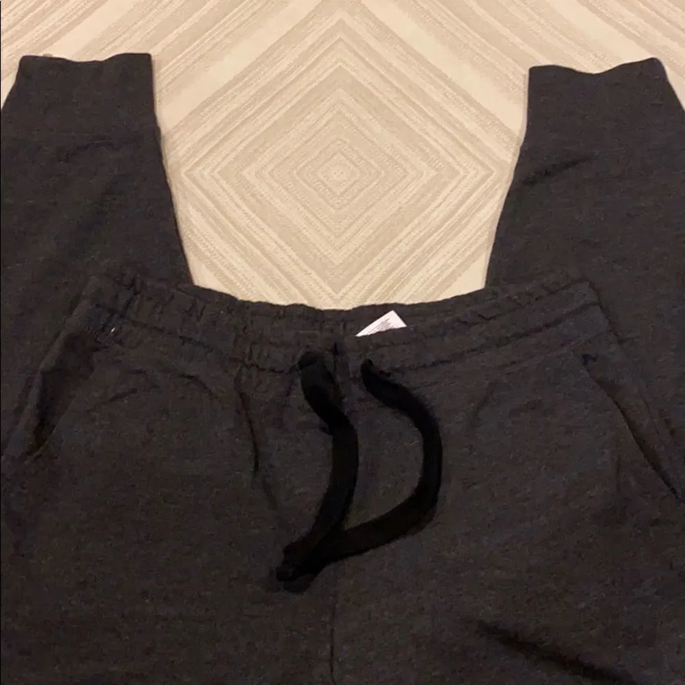 Gap Dark Grey Bottom Zipper Drawstring Joggers - Image 3