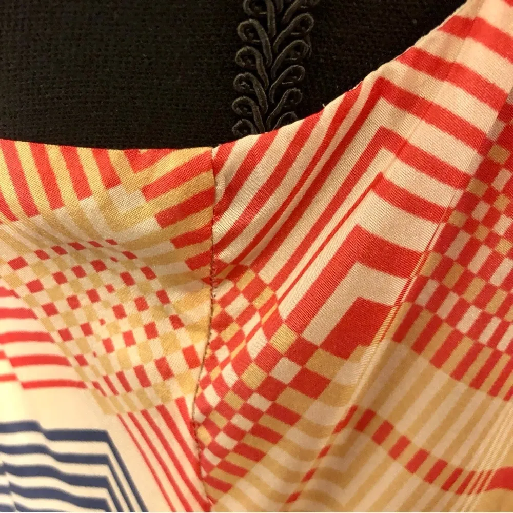 100% Silk Halter Swing Dress - Image 10