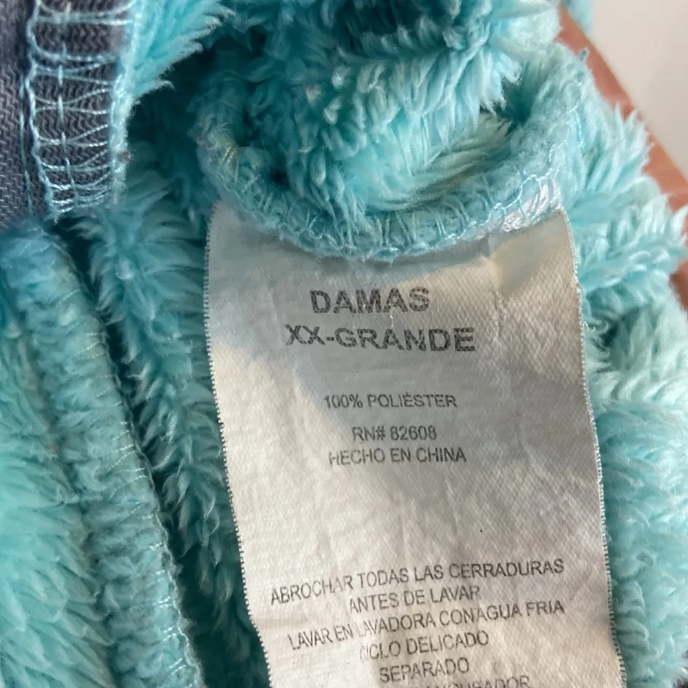 Free Country Aqua Furry Fleece Full Zip Teddy Jacket Women’s Size XXL - Image 10