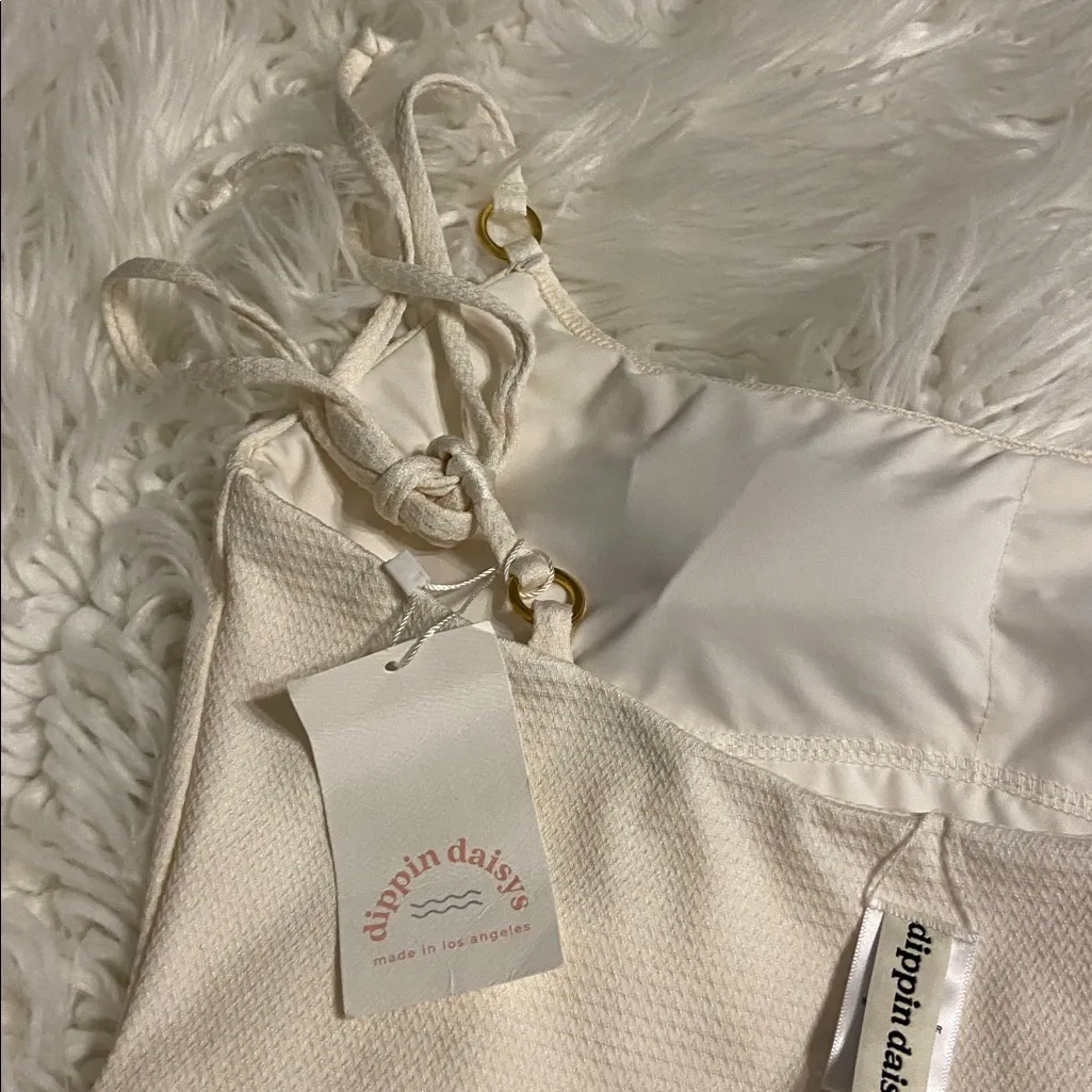 Dippin' Daisy's Cream Textured Swimsuit size XL brand new see all photos - Image 7