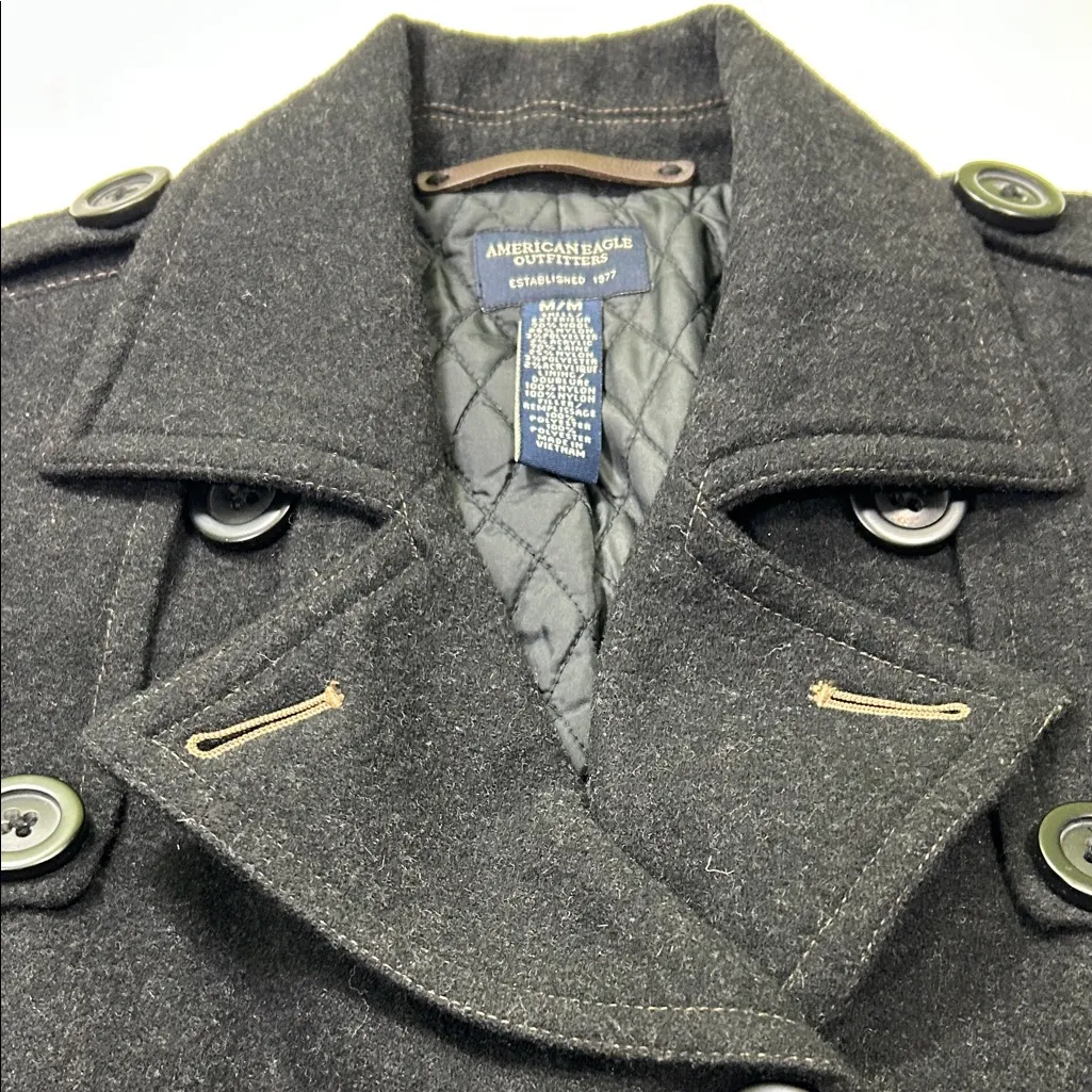 American Eagle Outfitters Charcoal Peacoat - Image 7