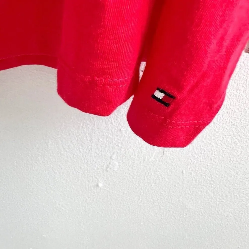 MODAL knit Top Smocked Puff Sleeve Square Neck Top pink Tommy Hilfiger NWT - Image 6