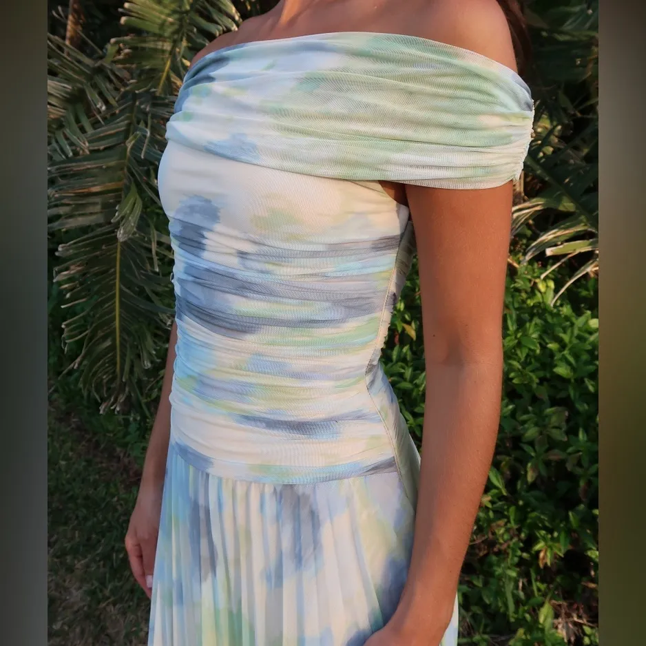 Abercrombie & Fitch Giselle Drop-Waist Mesh Maxi Dress - Image 3