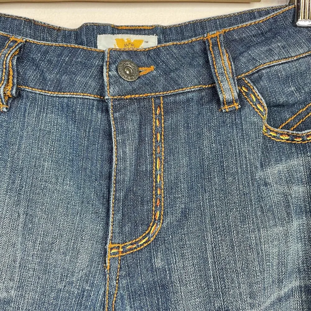 Antik Denim Y2K western Embroidered Bootcut Boot cut Mid Rise jeans womens 29 - Image 3