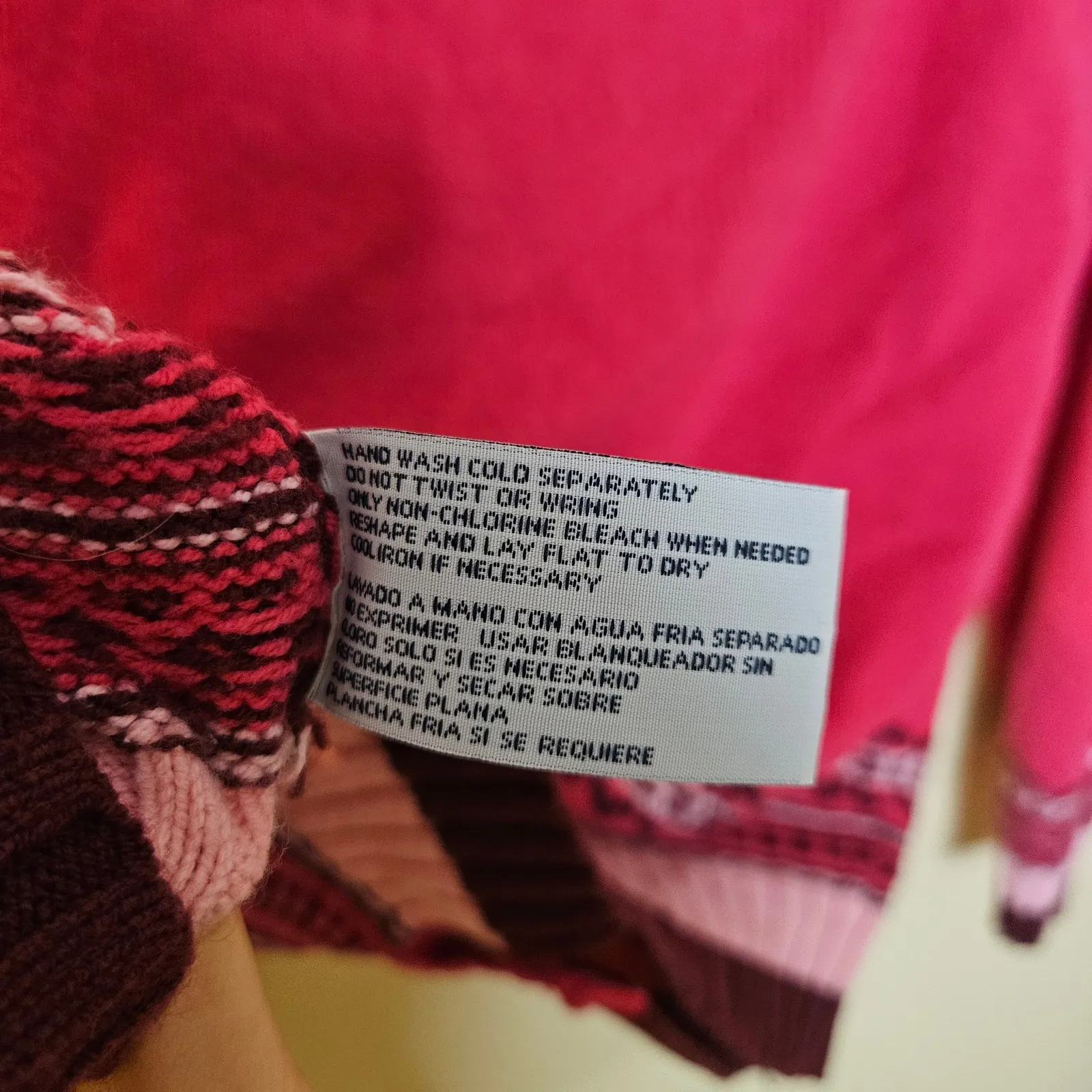 IZod Size Petite Large PL Pink Sweater Button Up Long Sleeve Cardigan Winter - Image 7