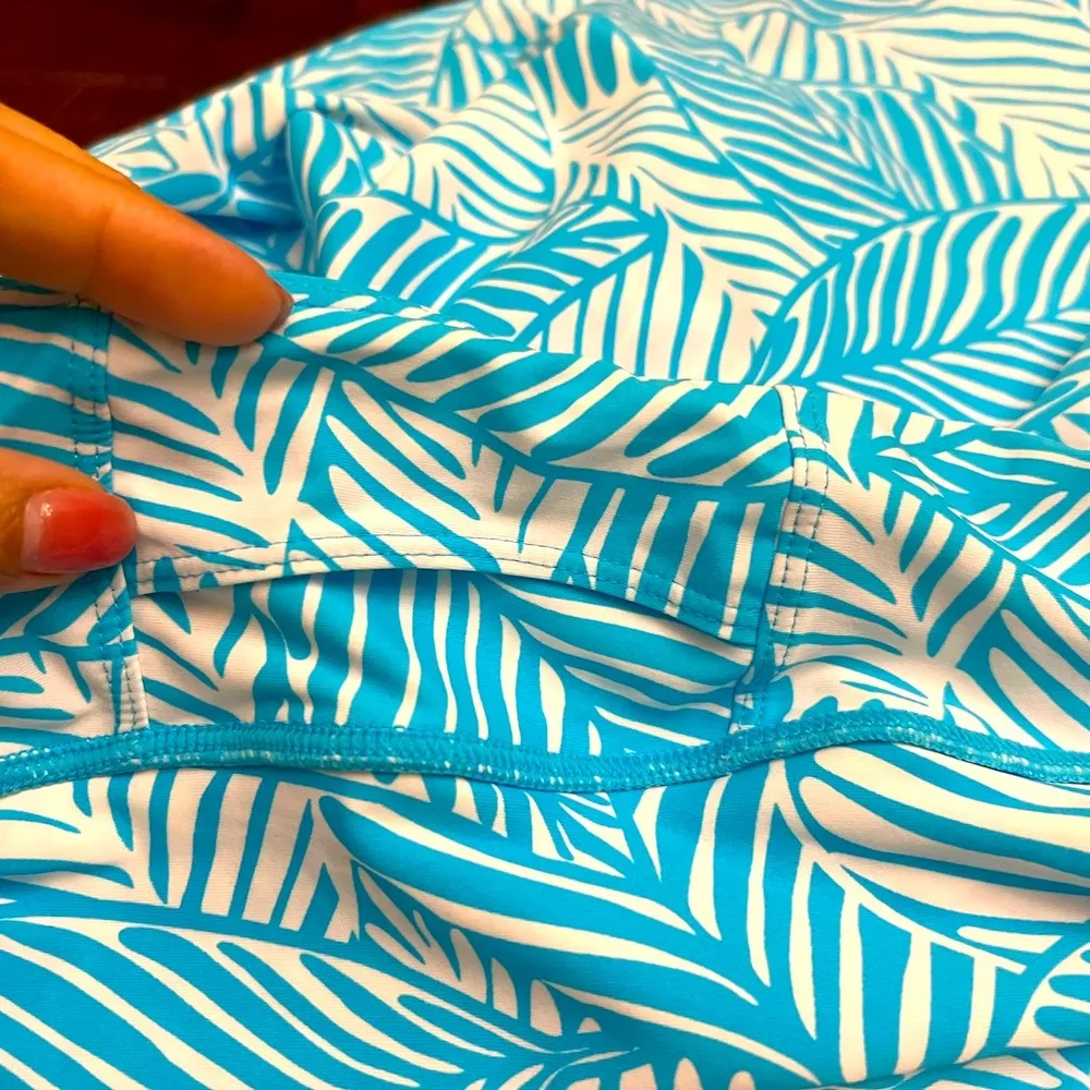 Coolibar Big Wave Swim Skort | Size Large | UPF 50+ Blue - Image 6