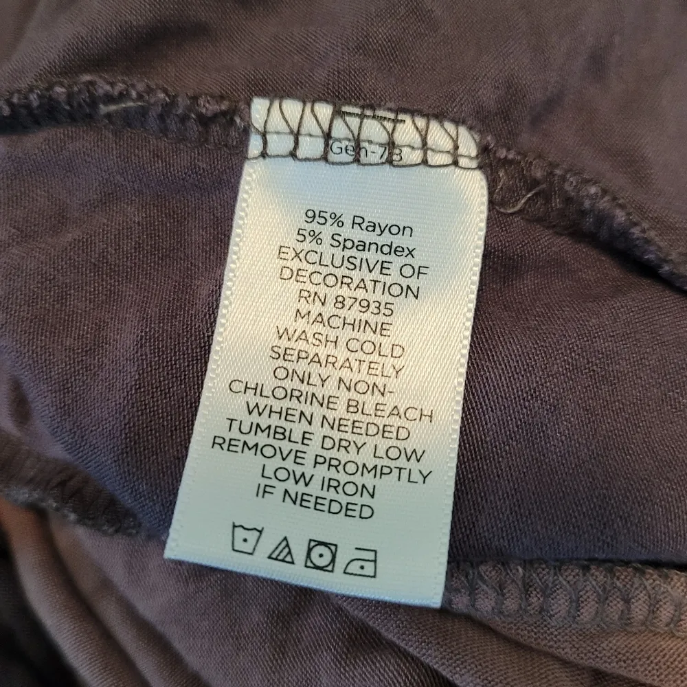 LOGO Purple Two Tone Tunic Top - Image 7