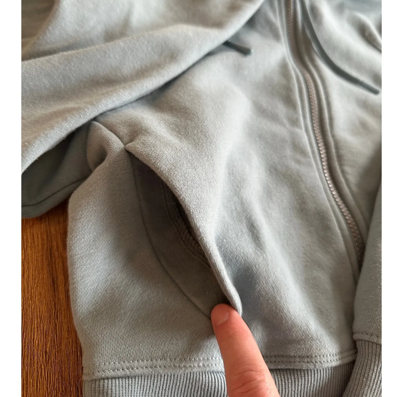 All In Motion Cropped Dusty Blue Jacket Size Xs - Image 4