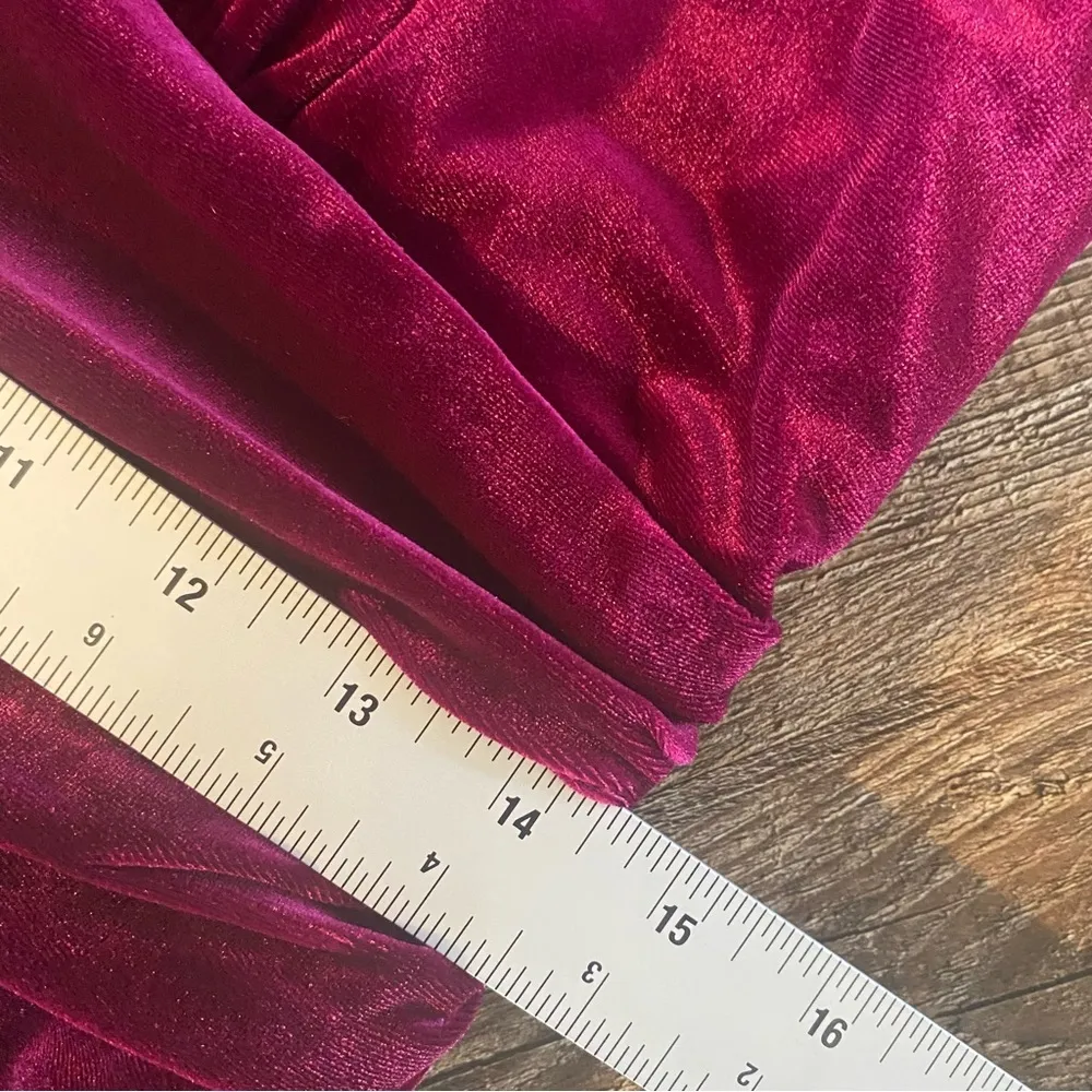 Lauren Ralph Lauren Dress Women 10 Purple Velvet Ruched Puff Sleeve Cocktail NEW - Image 9