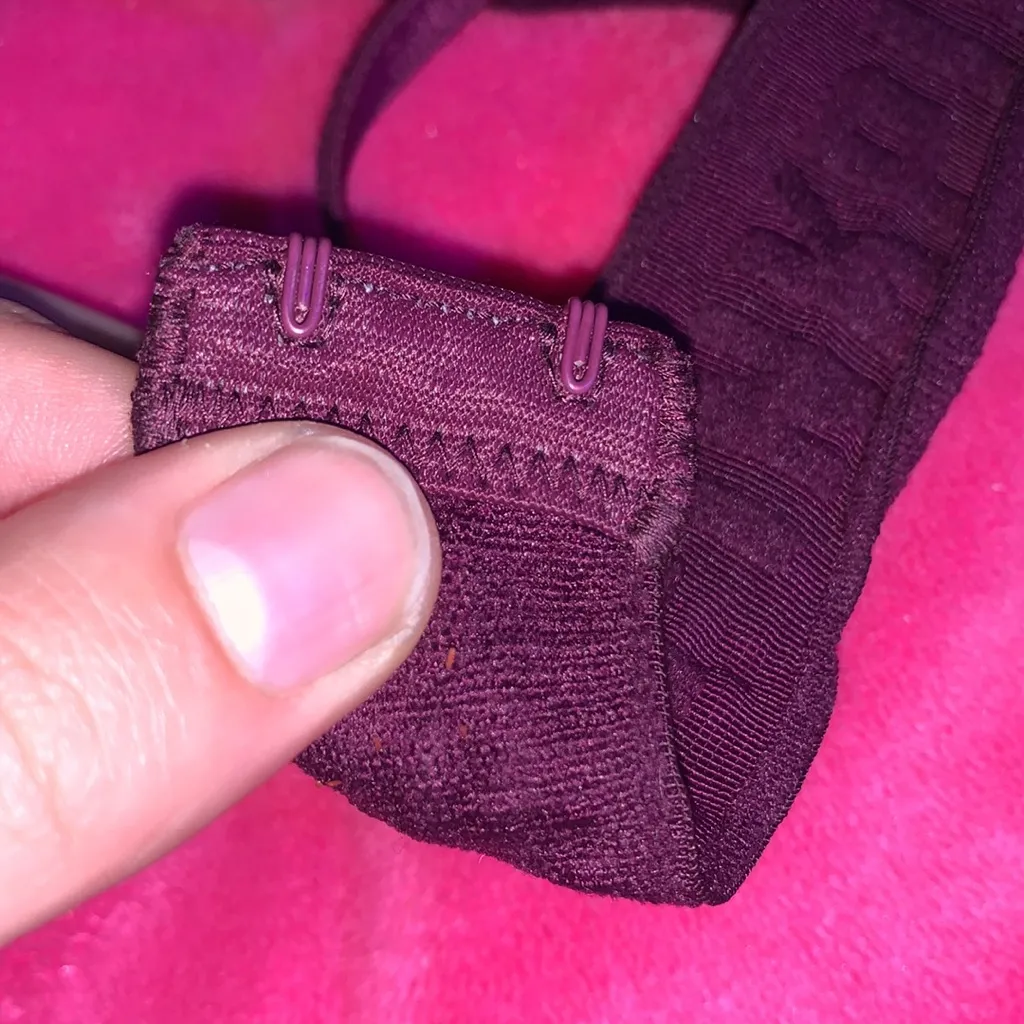 PINK Victoria’s Secret Velvet Studded Unlined Bra & Pink Sparkly Bandeau - Image 5