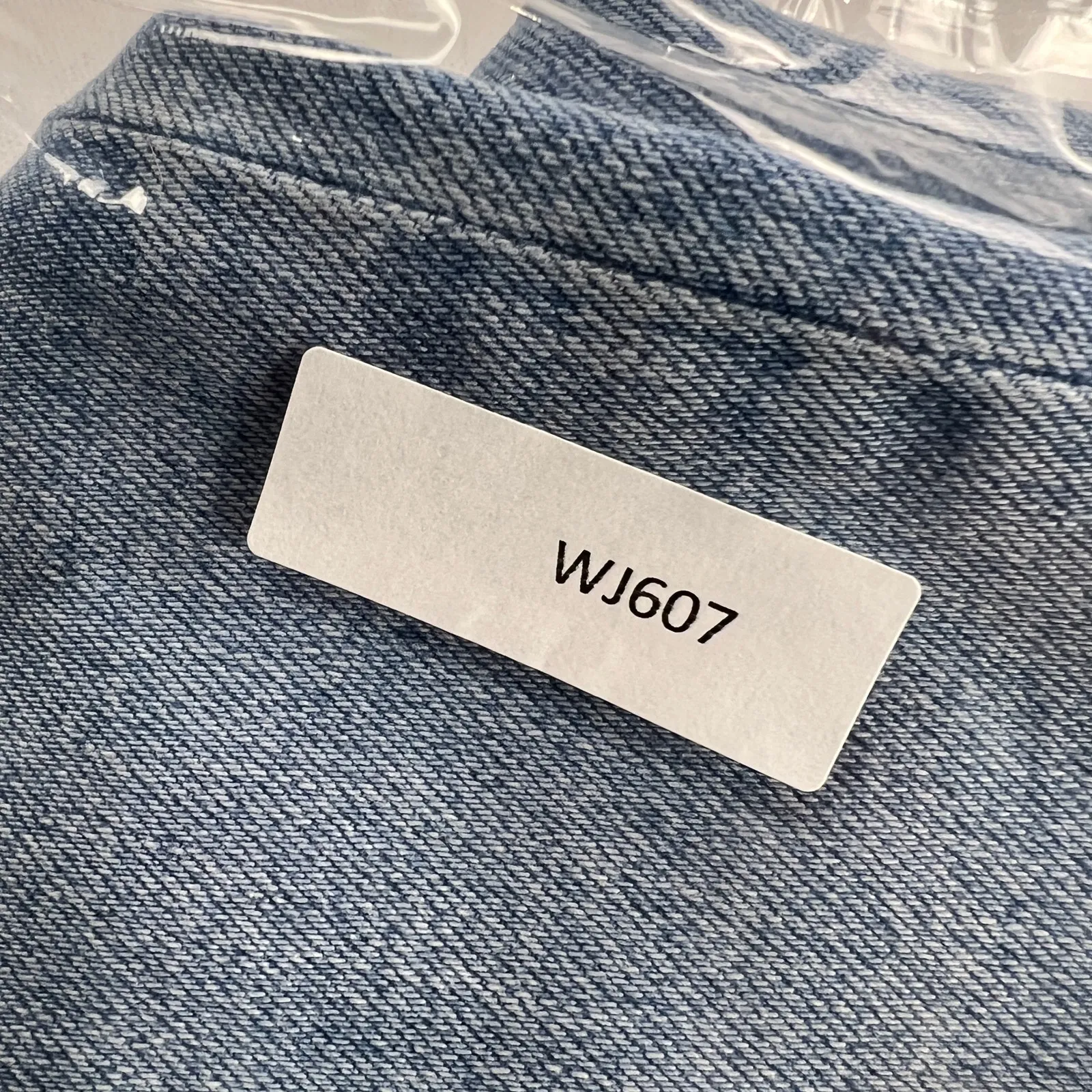 Lands' End Sustainable Denim High Rise Wide Leg Jeans Light Wash NEW Size 12 - Image 14