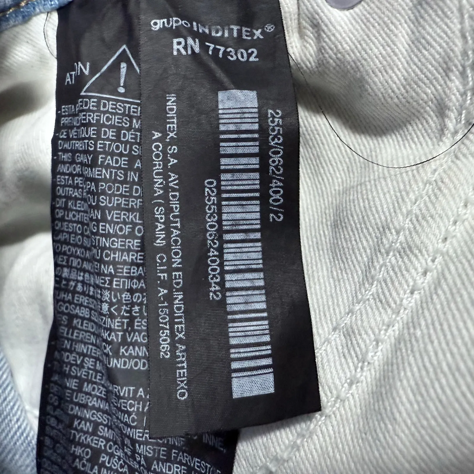 Good American Straight Leg Jeans High Rise Denim Pants Light Wash Size 2 Blue - Image 5