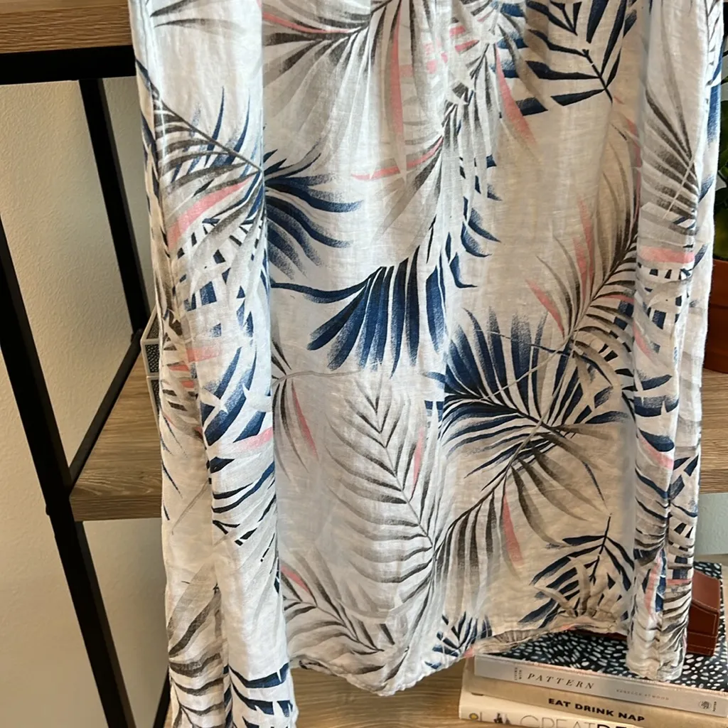 LUNGO L'ARNO 100% Linen Strappy Tropical Cover - Image 3