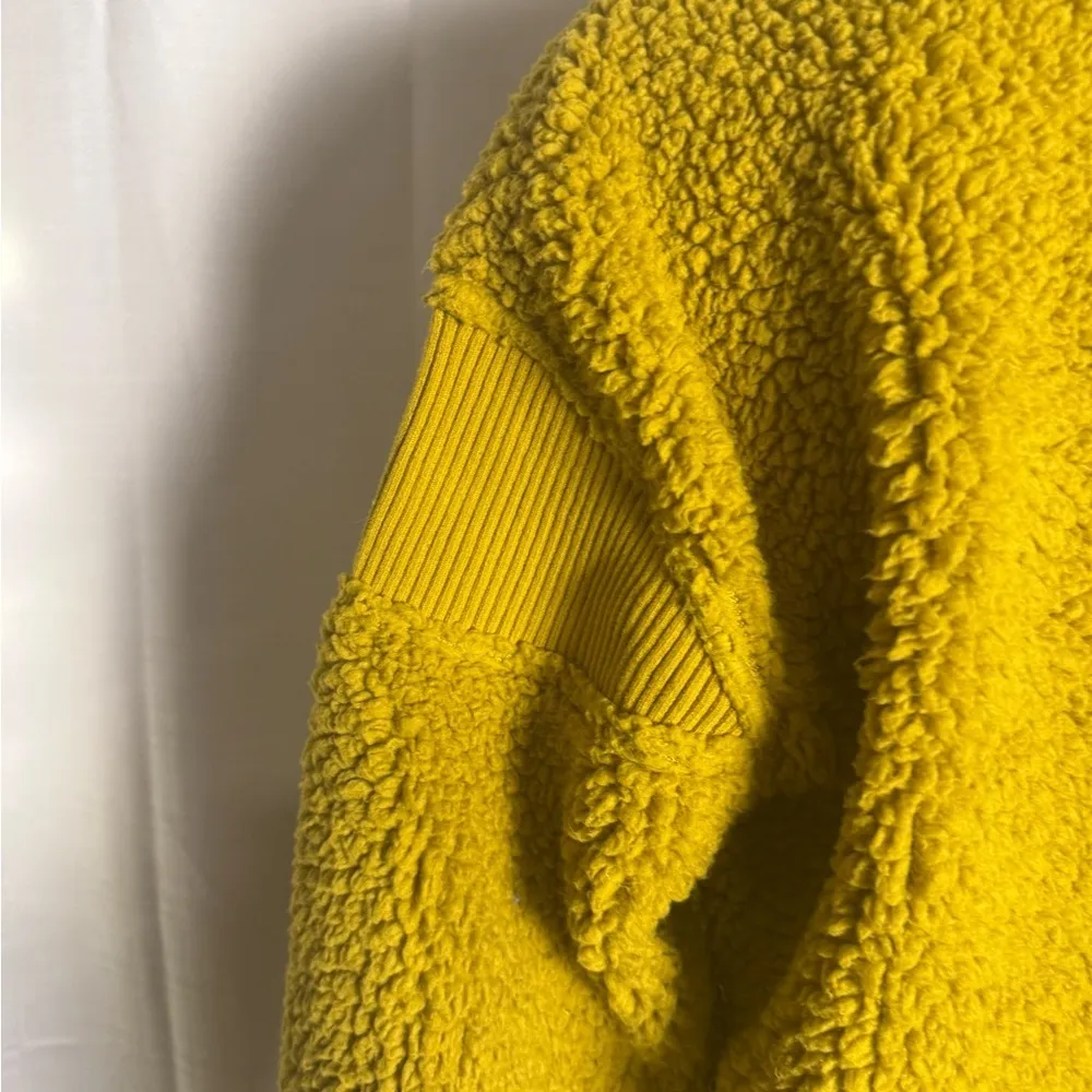 JoyLab Green Teddy Jacket with Relaxed Fit and Half-Zip - Image 2