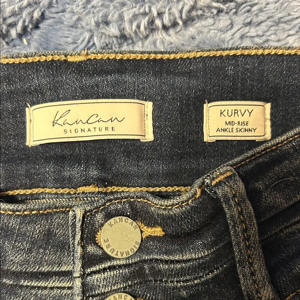Distressed kancan signature jeans Blue Size 27 - Image 2