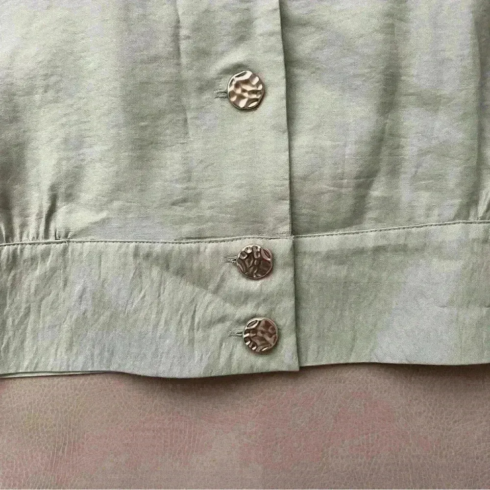 Marc New York Mint green blouse jacket size M - Image 6