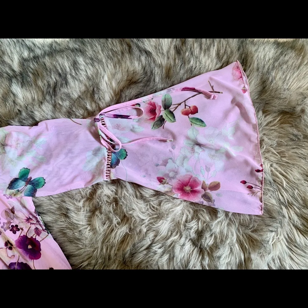 Pink Lavender Butterfly Dress - Image 3