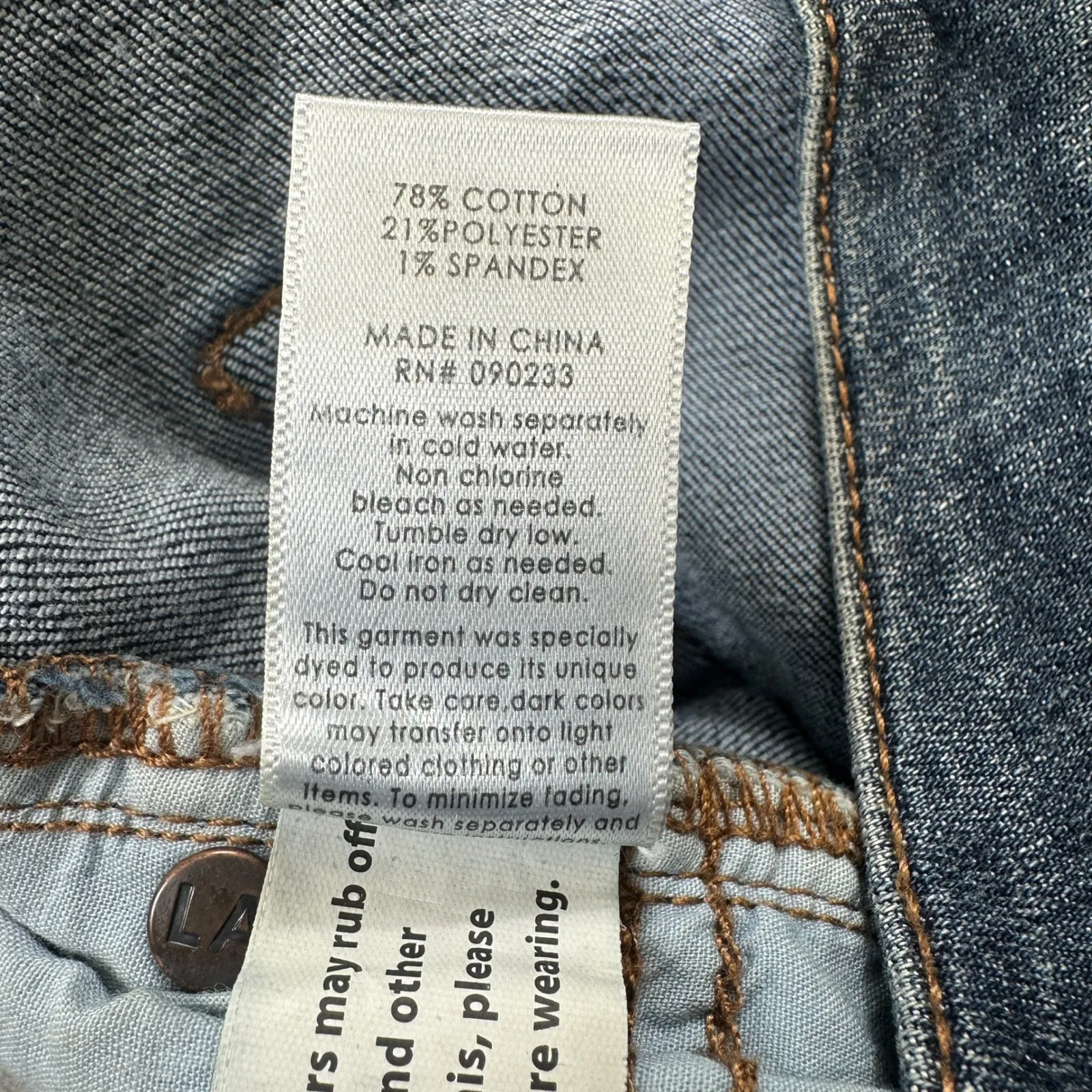 PacSun Jeans Womens Blue 23 Mid Rise Skinniest Medium Frayed Hem Stretch Denim - Image 7