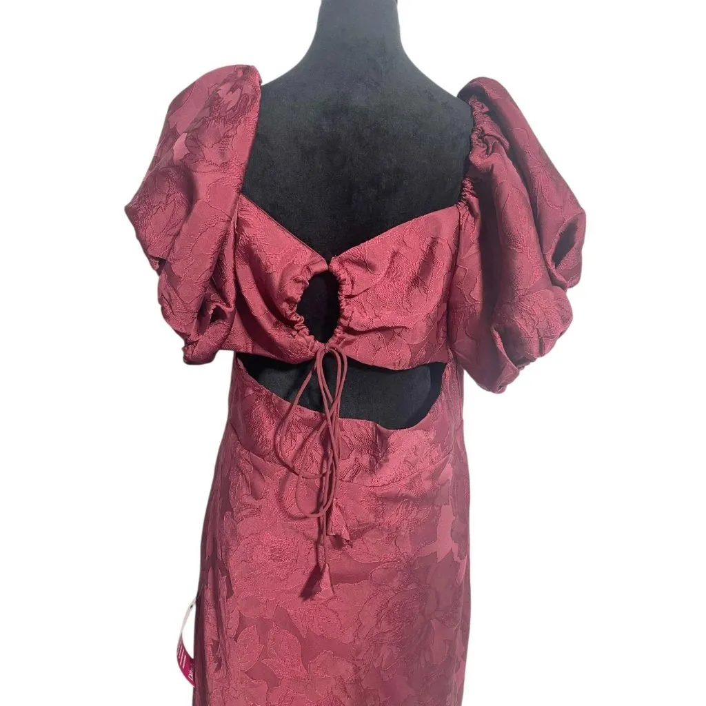 NEW Sachin & Babi Size 14 Dress Burgundy Back Tie Formal Classy Sexy - Image 9