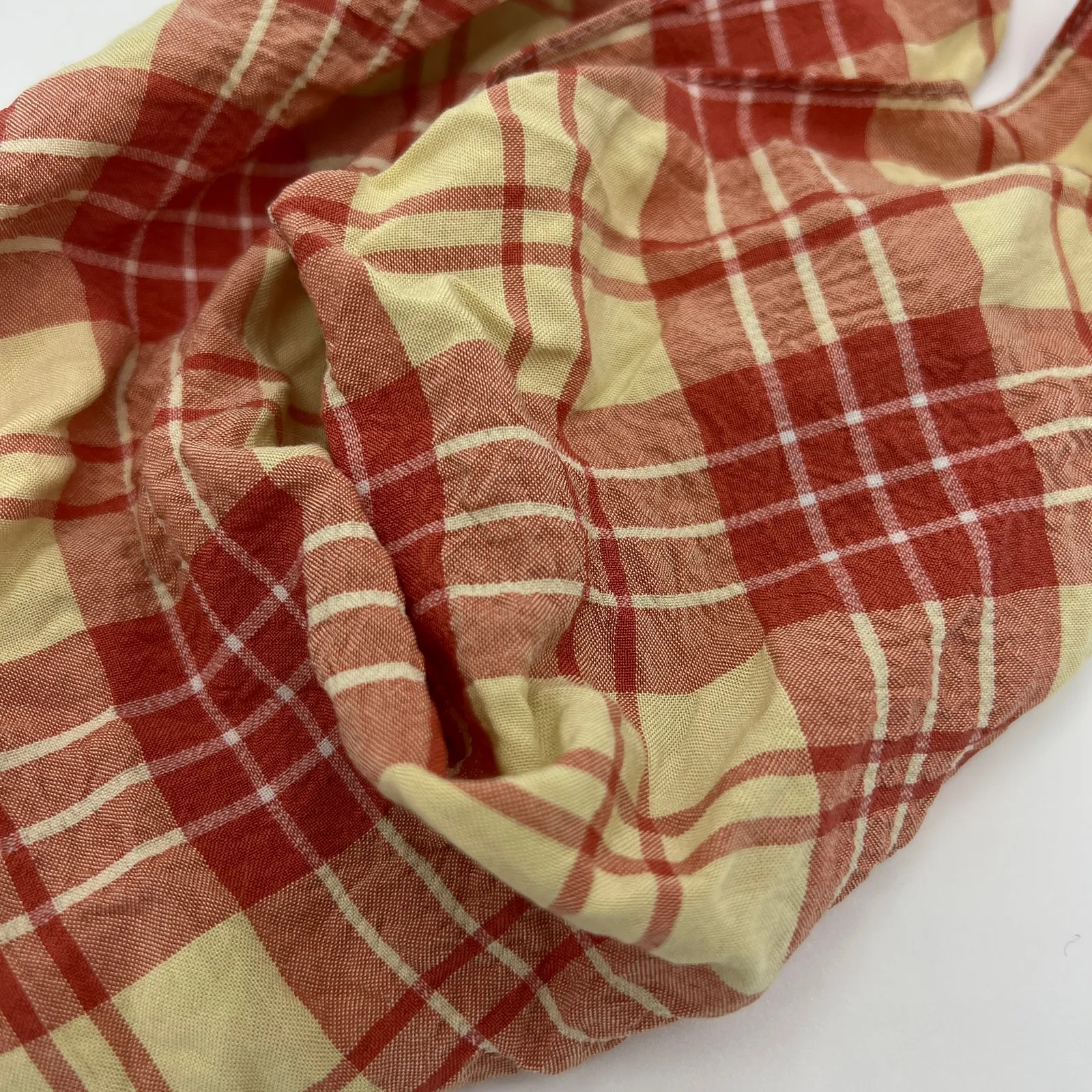 Wild Fable  Orange Plaid Fabric With Elastic Back Headscarf - NWT - Image 3