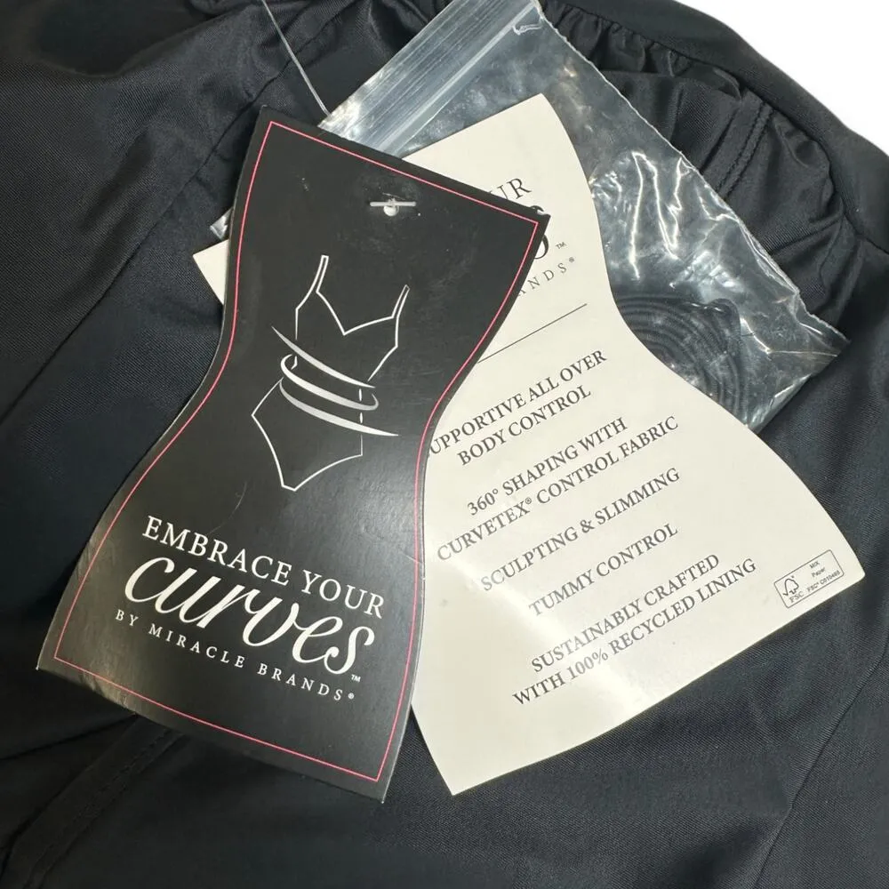 Embrace Your Curves by Miracle Brands | NWT | 3X | Elizabeth One Piece Swimsuit Black - Image 9