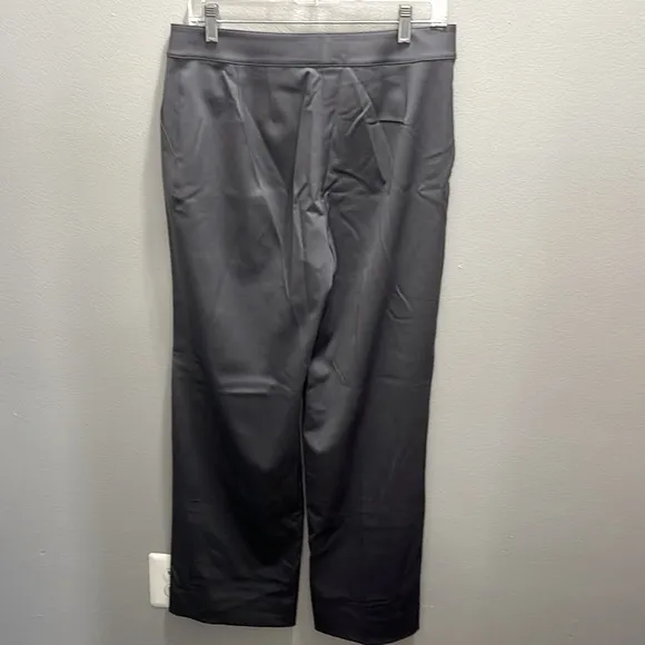 St. John Women's Smoke Gray Wool Spandex Trouser‎ Pants Size 8 - Image 2
