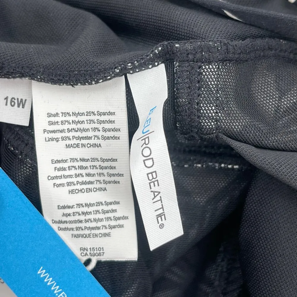 BLEU ROD BEATTIE Ciao Bella Swimdress Size 16W One Piece Plus Curvy Swim NWT - Image 5