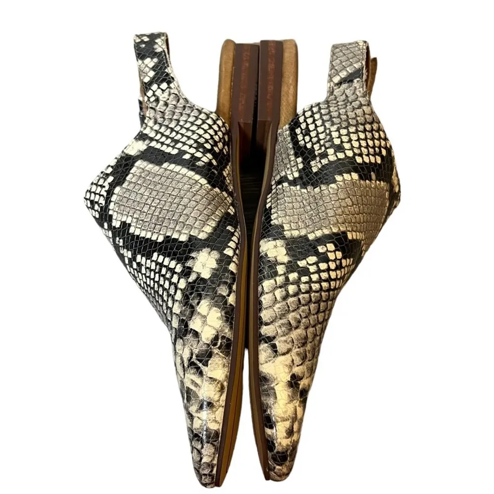 Gee Wawa for Anthropologie snakeskin Slingback flats sz 6 - Image 2