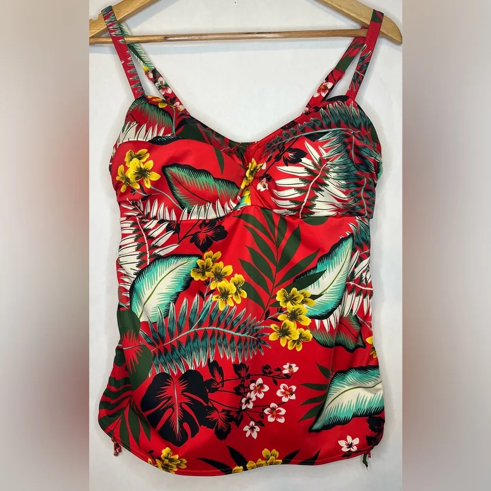 Fantasie Women’s Vilamora Twist Tankini Top (top only) Cup Size Swim Size 36D Red - Image 3
