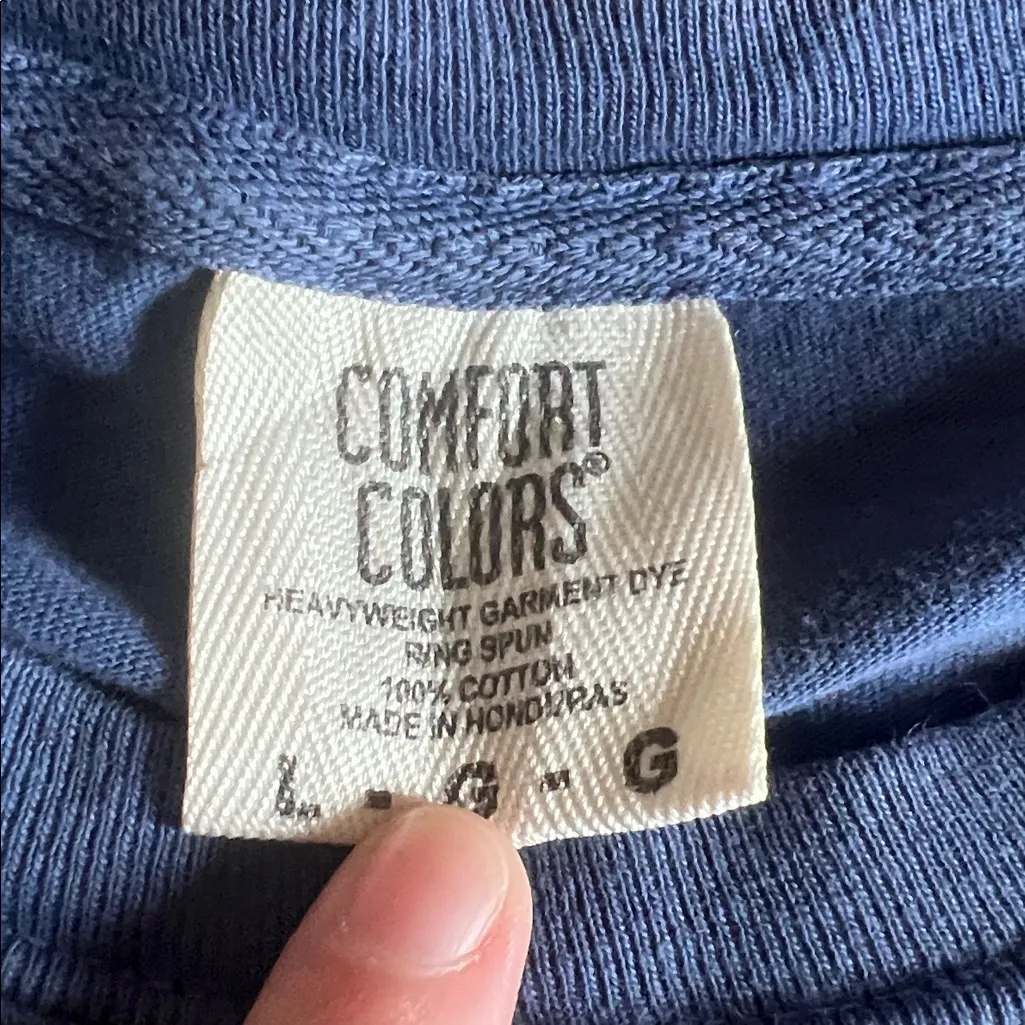 Anna Grace Long Sleeve Graphic Tshirt Blue Size Large - Image 6