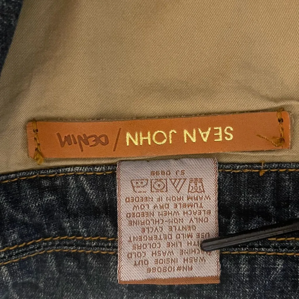 Sean John Women’s Denim Jacket XXL Blue Cotton Button Front Pockets - Image 5