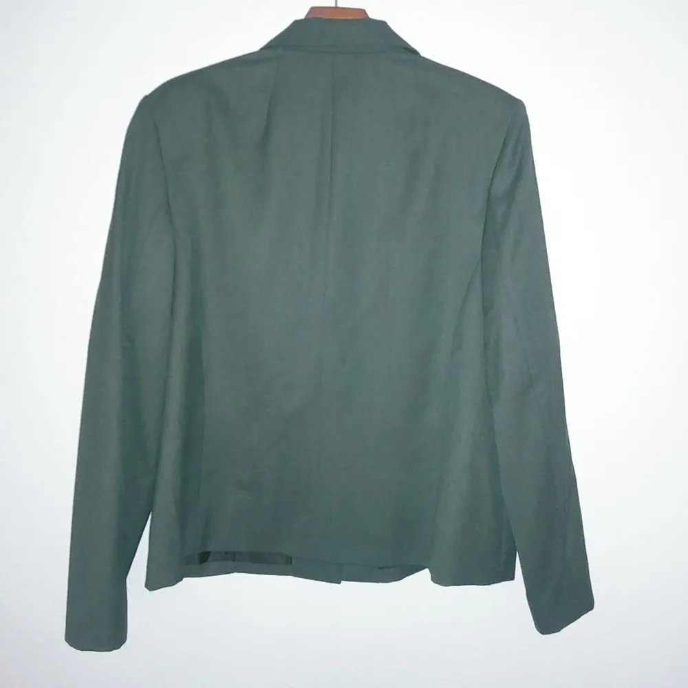 Pendleton 18 Wool Midi Skirt Suit Plus NWT in Hunter Green - Image 5