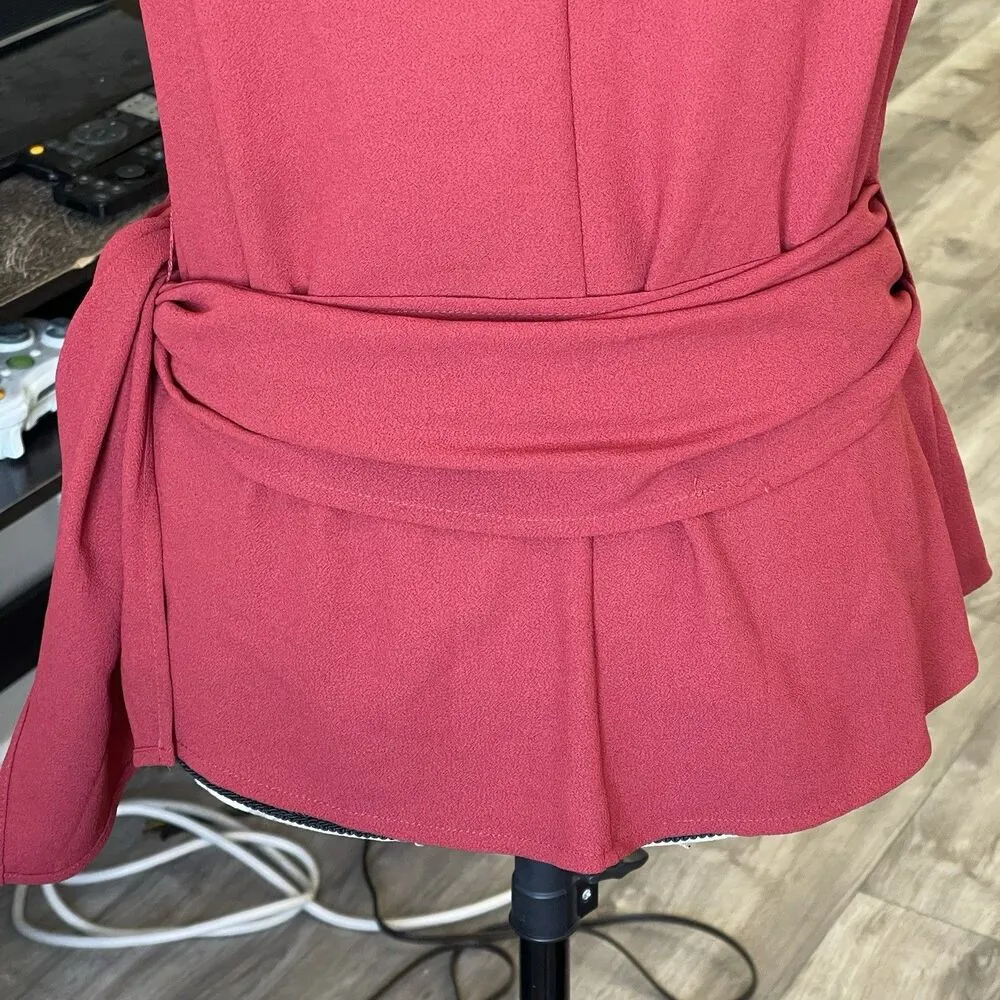 1. State Women's Blouse Medium Wrap Boho Elegant Cocktail Party Romantic Y2k - Image 8