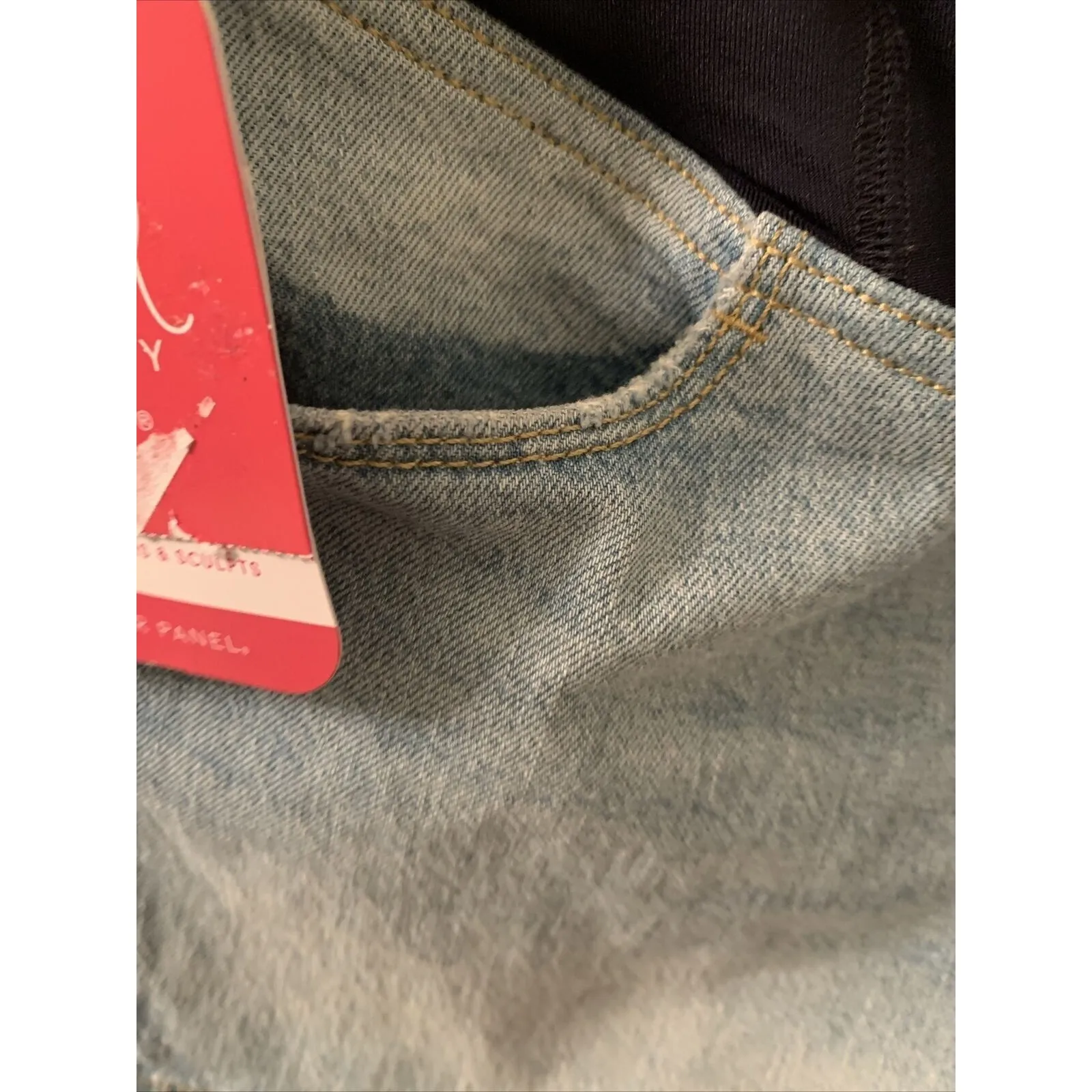 Isabel Maternity Ingrid & Isabel Blue Denim Shorts Women's Size 16 - Image 4