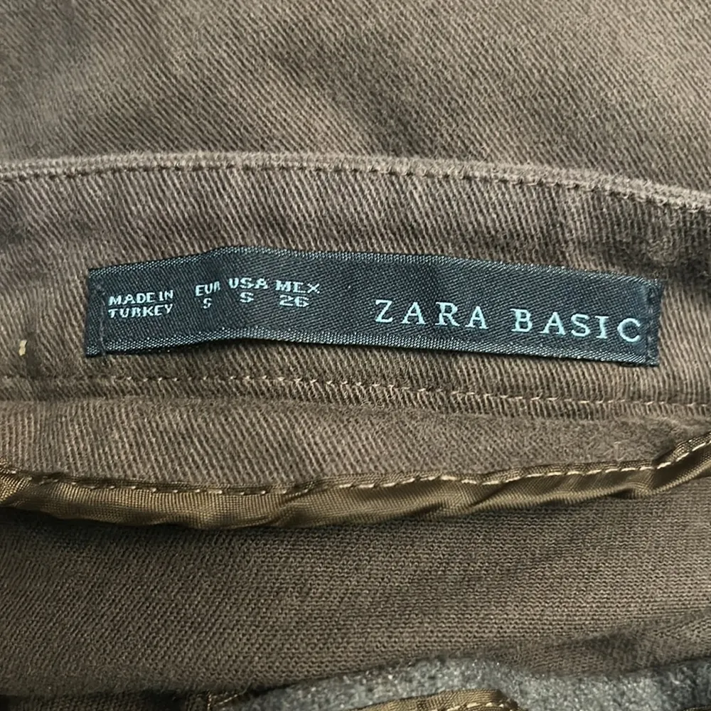 Basic Front Pleat High Waist Mini Skirt Size S Army - Image 8