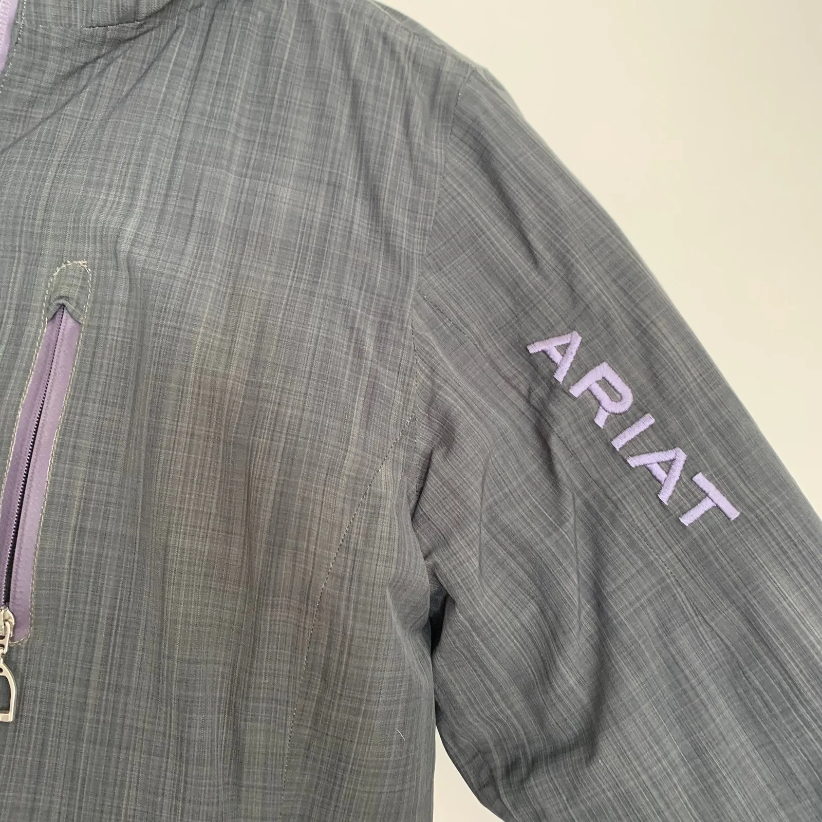 Ariat Highland Ladies Jacket Lava Beach Grey Lavender Womens Small Equestrian - Image 8