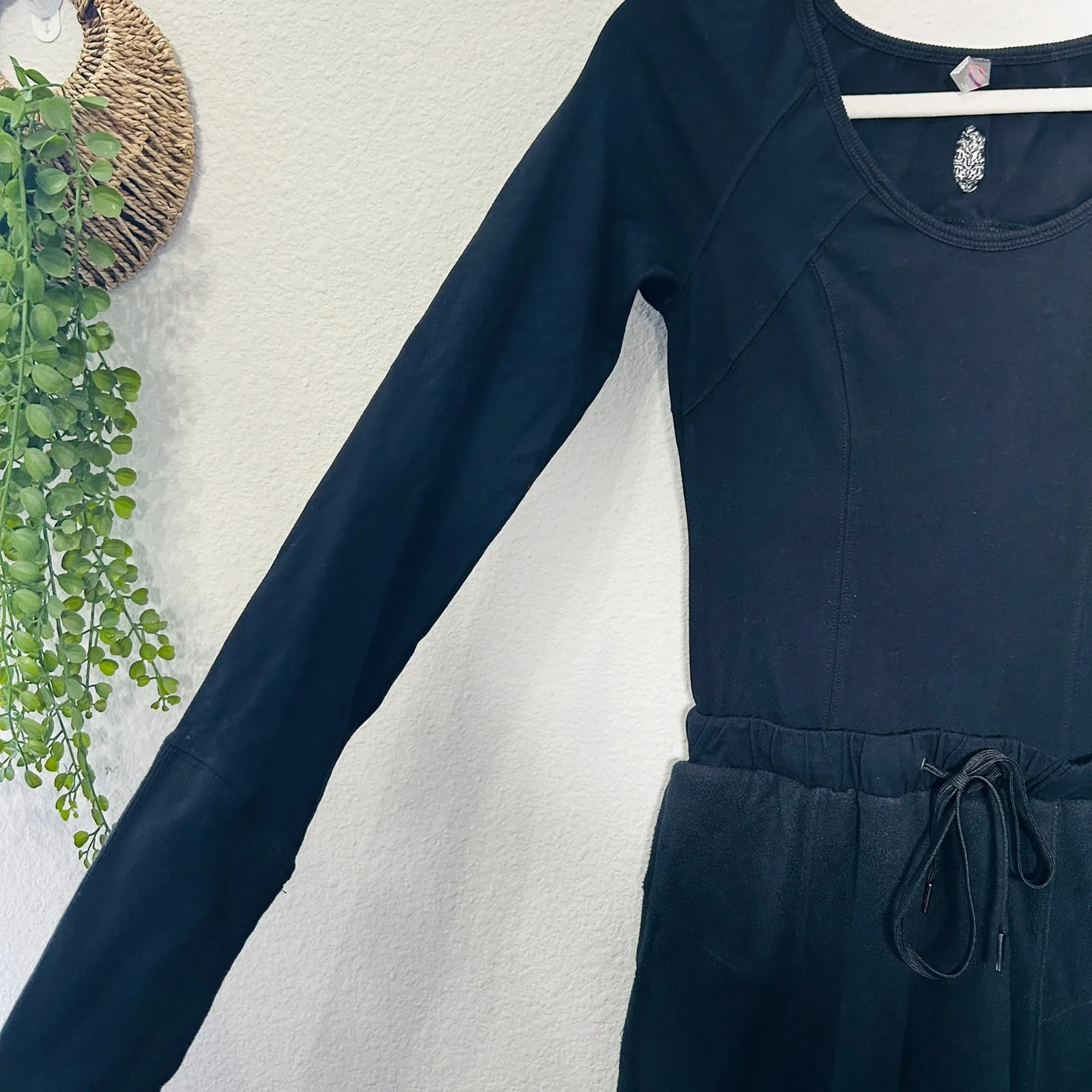 NEW Free People Make It Count Harem Onsie Black Size XS Apres-Ski Cozy Casual - Image 6