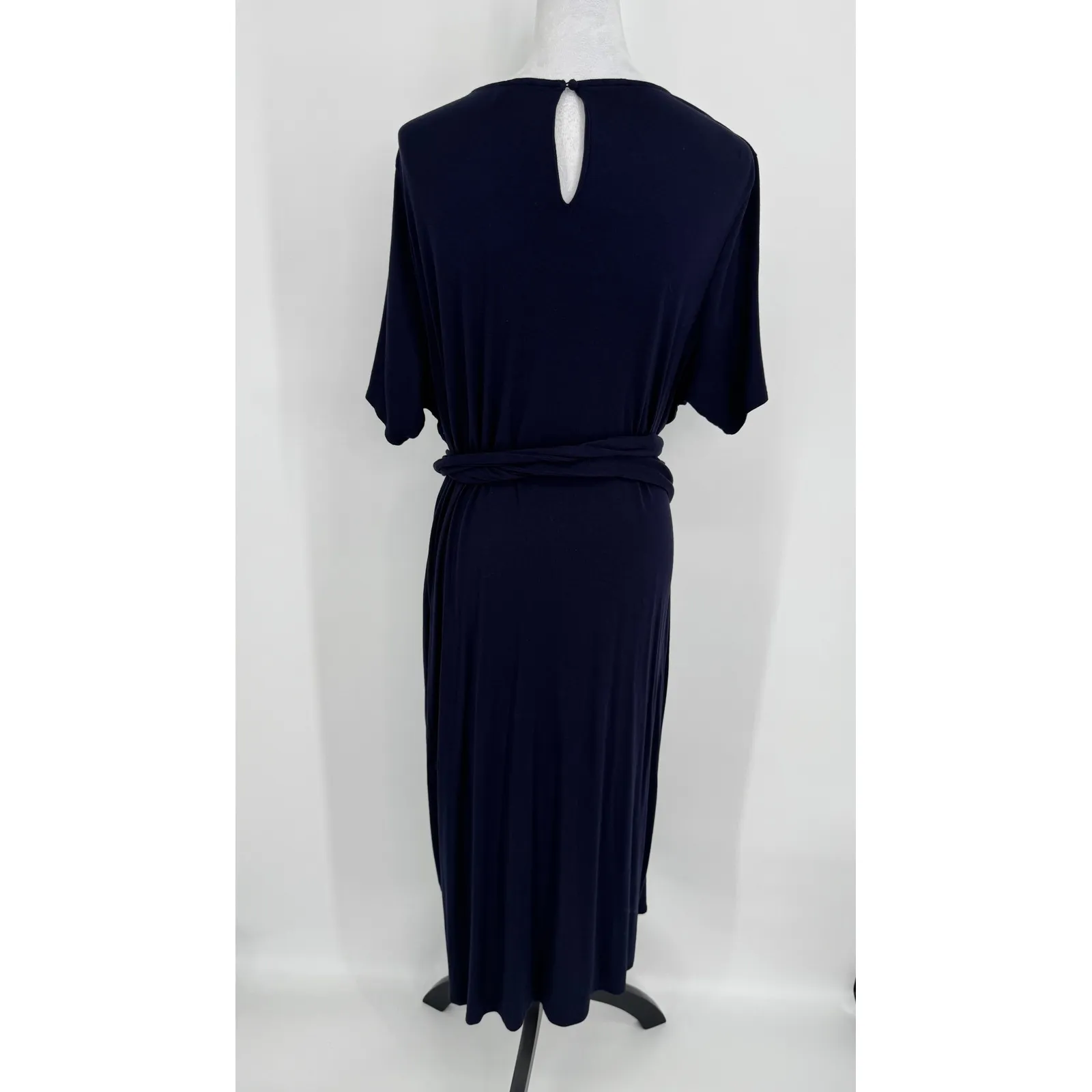 Universal Standard Delilah Liquid Jersey Dress Size 18/20 Navy Minimalist Chic - Image 7
